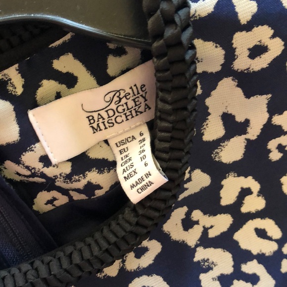 Badgley mischka purple Tayla leopard print dress - Picture 3 of 4